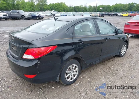2012 Hyundai Accent Gls from USA, damaged, VIN KMHCT4AE4CU140647